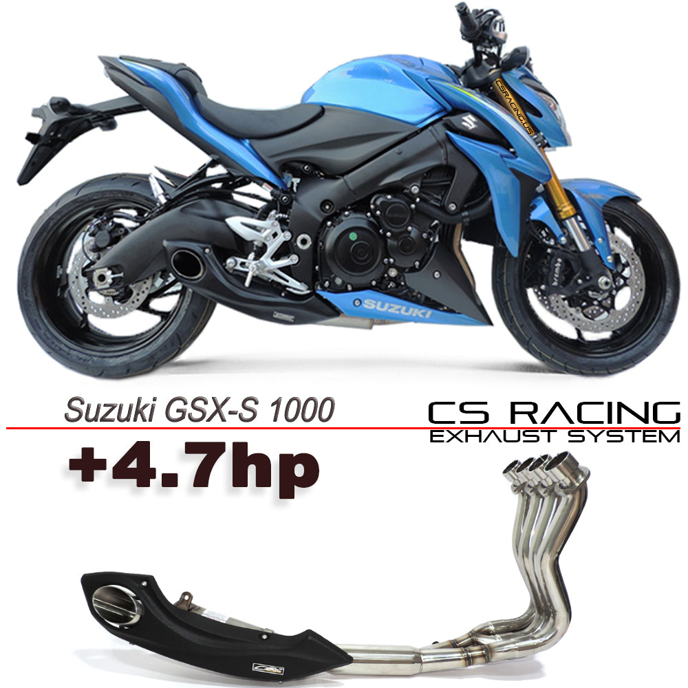 2015-20 Suzuki GSX-S 1000 CS Racing Full Exhaust | Muffler + Headers + dB Killer (+4.7hp) - CS Racing Exhaust