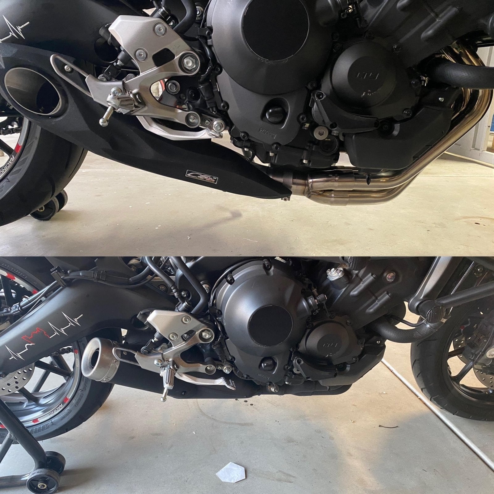 2014-20 Yamaha FZ-09 | MT-09 CS Racing Full Exhaust | Muffler + Headers + dB Killer - CS Racing Exhaust