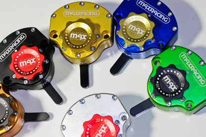 MaxRacing MAX20 Steering Damper - Kawasaki - Z650 (2022-up) Base Color: Black Regulator Color: Black
