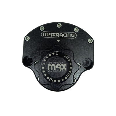 MaxRacing MAX20 Steering Damper - Yamaha - YZF R1 (2009-2014) Base Color: Black Regulator Color: Black