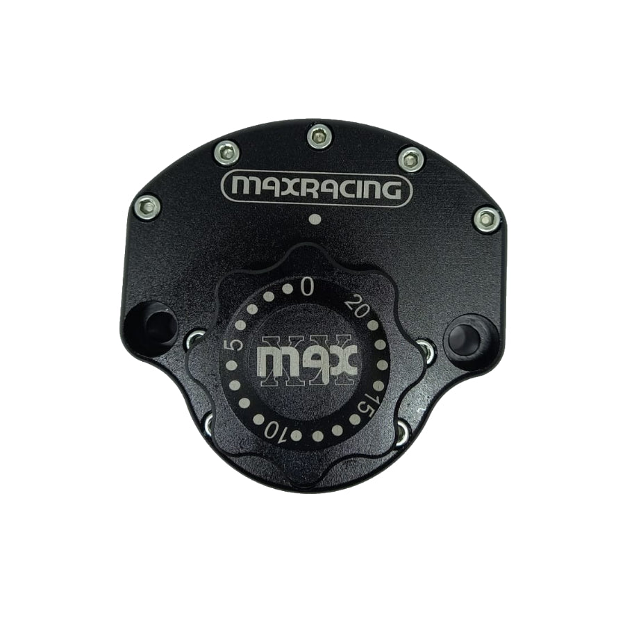 MaxRacing MAX20 Steering Damper - Kawasaki - Z650 (2022-up) Base Color: Black Regulator Color: Black