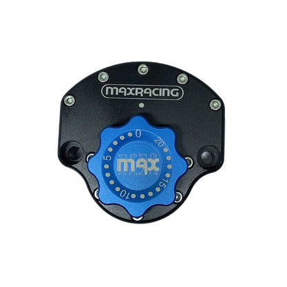 MaxRacing MAX20 Steering Damper - Kawasaki - Z650 (2022-up) Base Color: Black Regulator Color: Blue