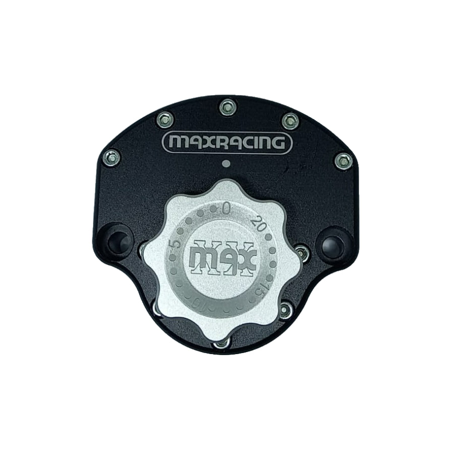 MaxRacing MAX20 Steering Damper - Kawasaki - Z650 (2022-up) Base Color: Black Regulator Color: Silver