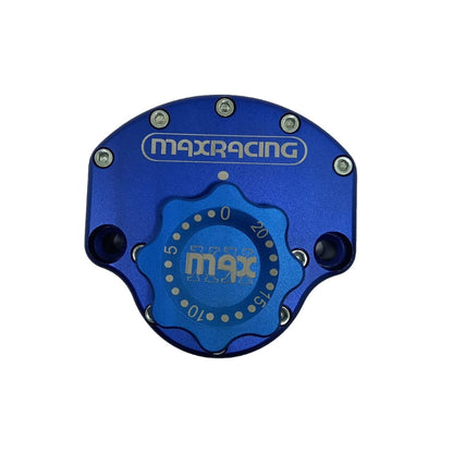 MaxRacing MAX20 Steering Damper - Kawasaki - Z650 (2022-up) Base Color: Blue Regulator Color: Blue