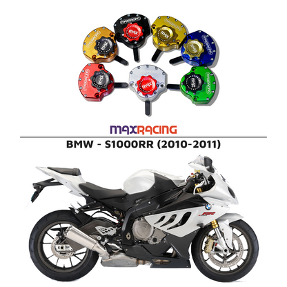 MaxRacing MAX20 Steering Damper - BMW - S1000RR (2010-2011) Base Color: Black Regulator Color: Black