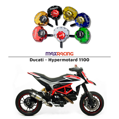 MaxRacing MAX20 Steering Damper - Ducati - Hypermotard 1100 Base Color: Black Regulator Color: Black