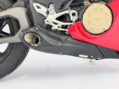 Escape deslizante CS Racing para Ducati Panigale V4 V4S 2018-24 | Silenciador + dB Killer (+2,5 CV) 