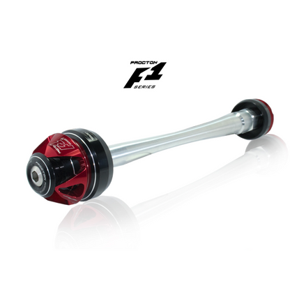 Procton F1 Front Axle Slider - Kawasaki - Versys 650/Z650 Color: Orange