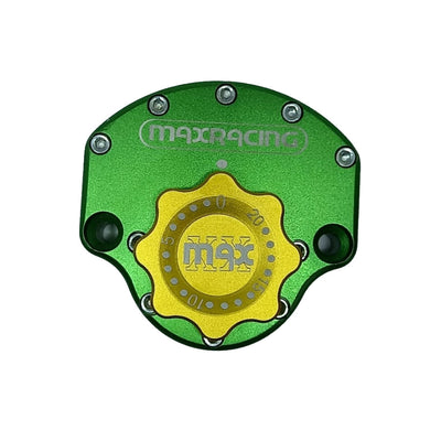 MaxRacing MAX10 Steering Damper - Honda - CB 500 F (2020 and Newer) Base Color: Green Regulator Color: Gold