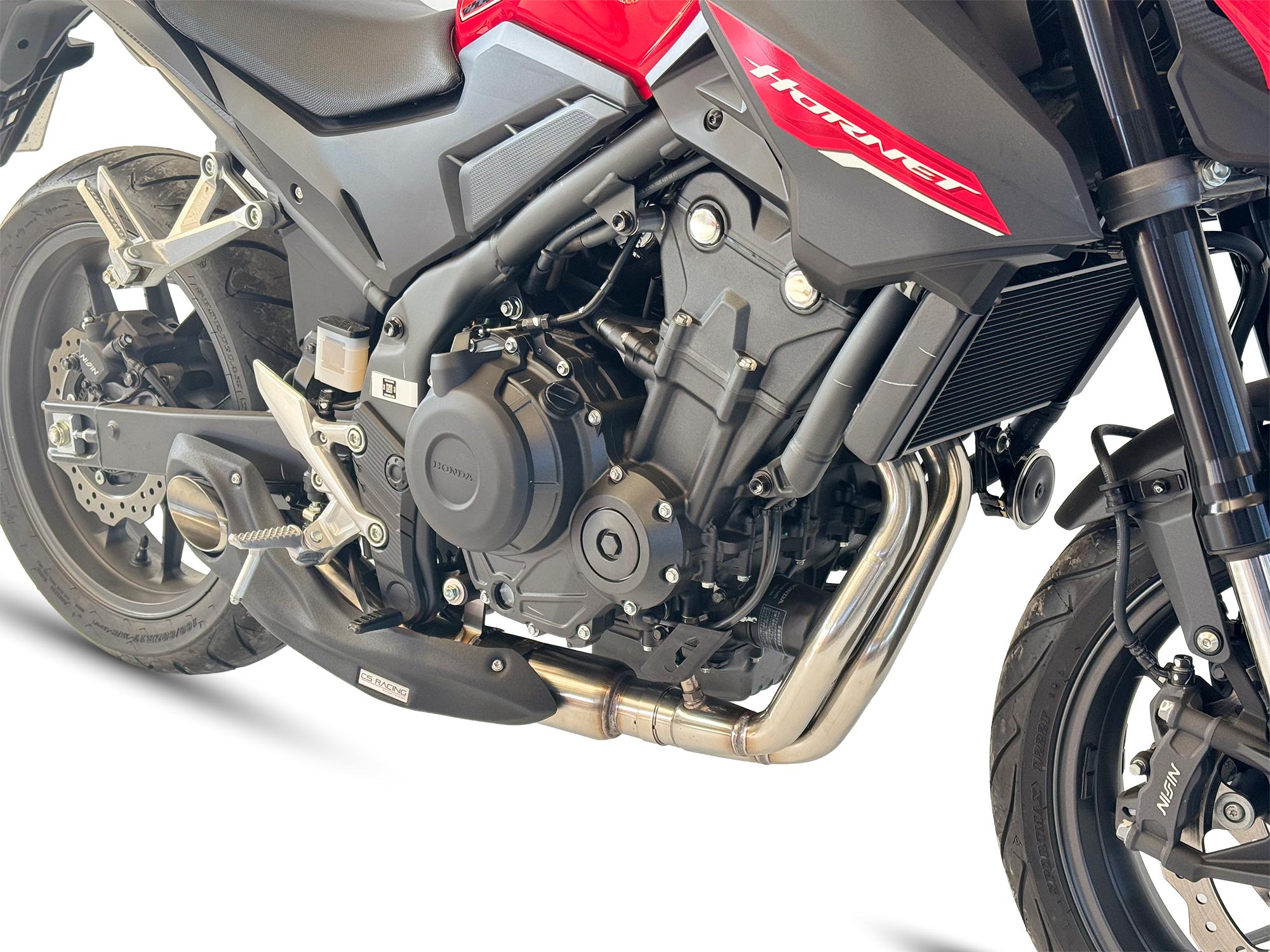 2016-26 Honda CB500F Hornet CS Racing Full Exhaust w/ Muffler + dB 2016-26 Honda CB500F Hornet CS Racing Full Exhaust w/ Muffler + dB