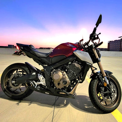 2019-26 Honda CB650R (Incl. E-Clutch) CS Racing Full Exhaust | Muffler + Headers + dB Killer (+4.7hp)