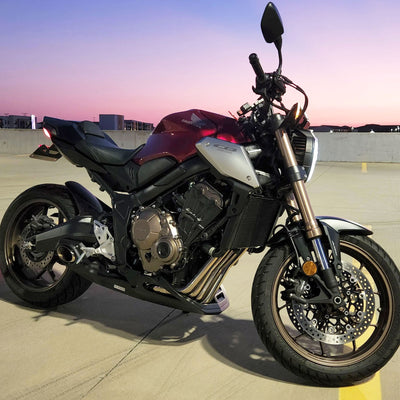 2019-26 Honda CB650R (Incl. E-Clutch) CS Racing Full Exhaust | Muffler + Headers + dB Killer (+4.7hp)