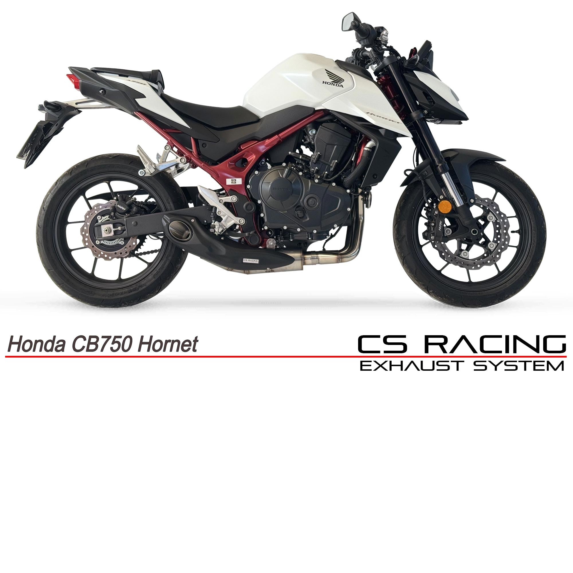2023-on Honda CB750 Hornet CS Racing Full Exhaust w/ Muffler + dB Killer