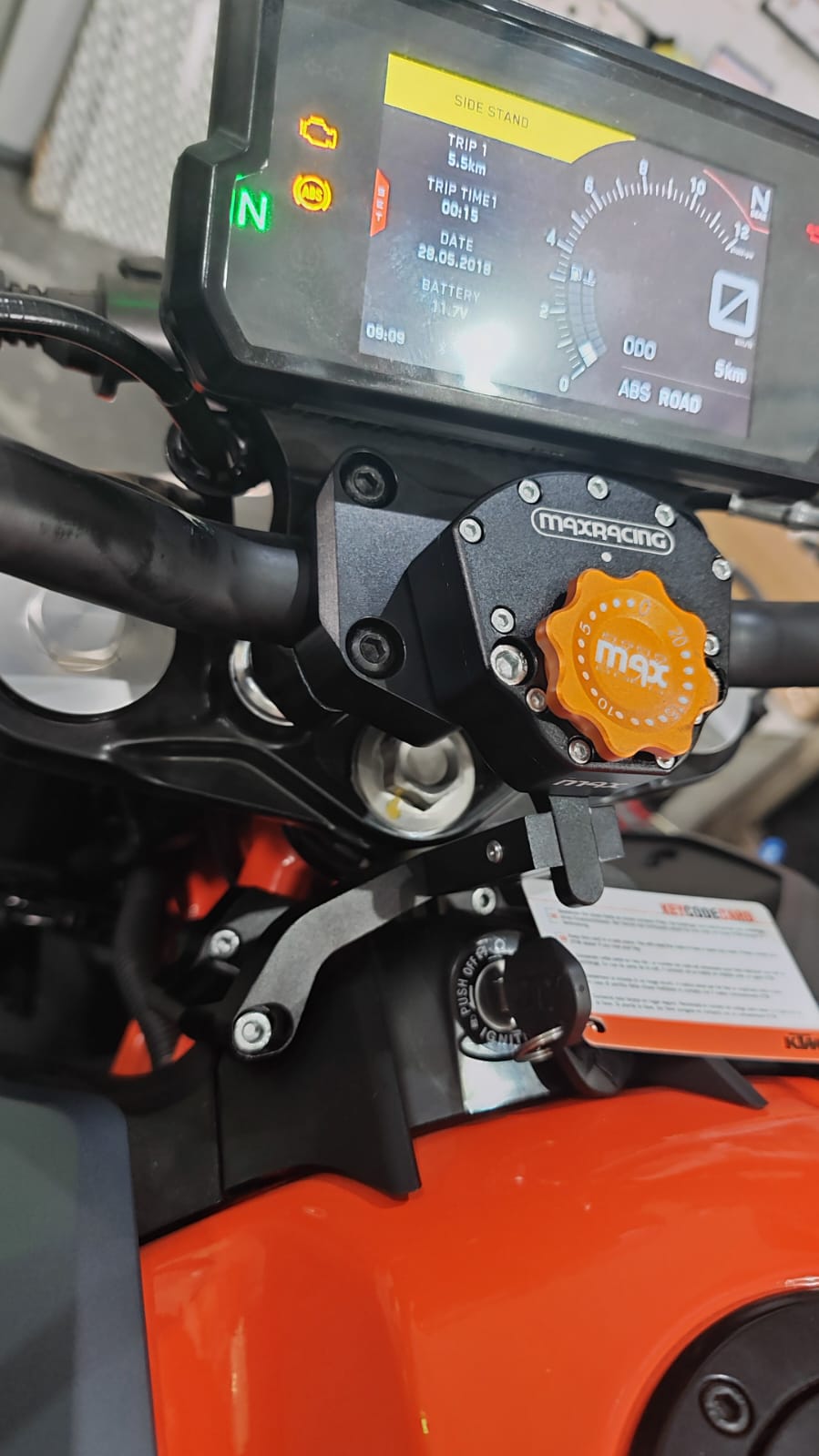 Ammortizzatore di sterzo MaxRacing MAX10 - KTM Duke 390 2013-2016