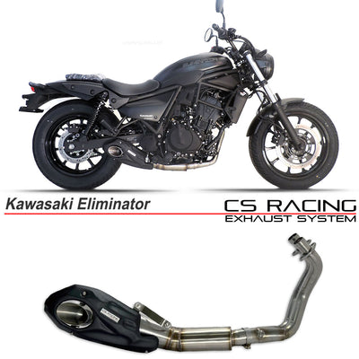 2023-on Kawasaki Eliminator 450/500 CS Racing Full Exhaust | Muffler + Headers + dB Killer