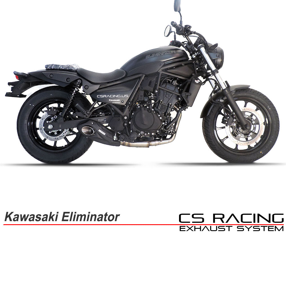 Scarico completo CS Racing per Kawasaki Eliminator 450/500 dal 2023 in poi | Marmitta + Collettori + dB Killer