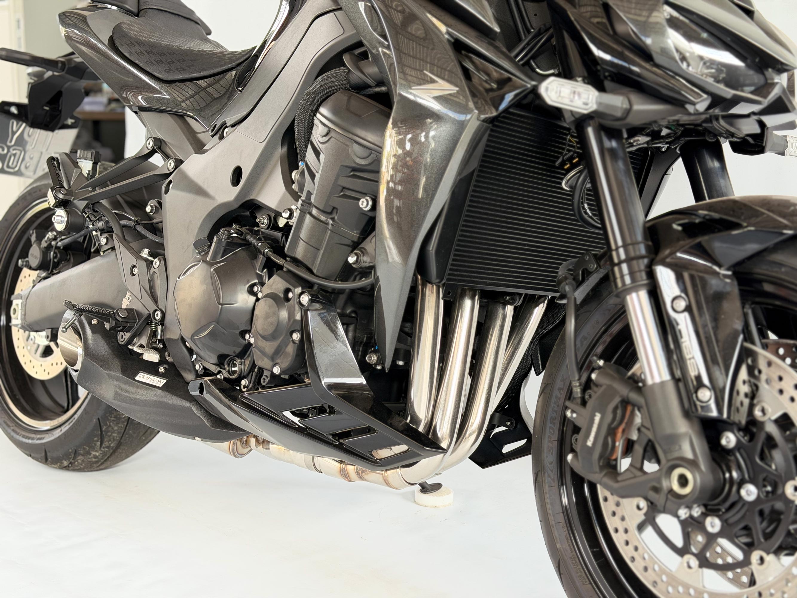 Scarico completo CS Racing per Kawasaki Z1000 / ZX1000 / Ninja 1000SX dal 2010 in poi | Silenziatore + Collettori + dB Killer (+5,5 CV) 