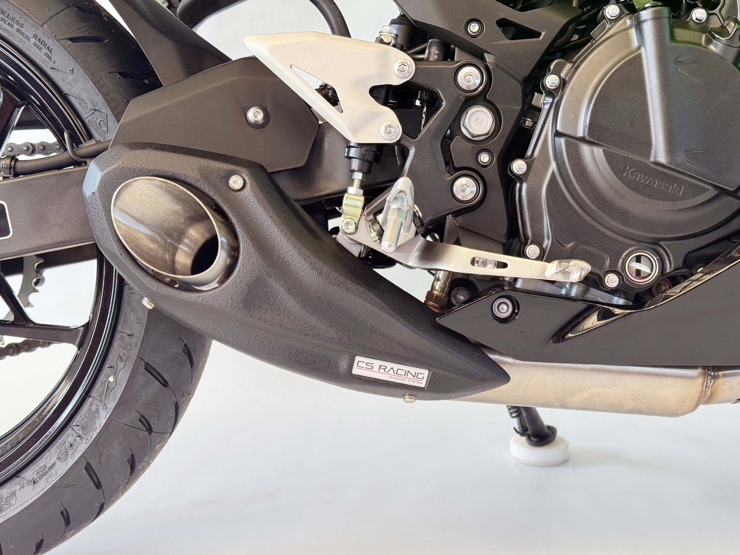 2024-on Kawasaki Z500 / Ninja 500 CS Racing Full Exhaust + dB Killer