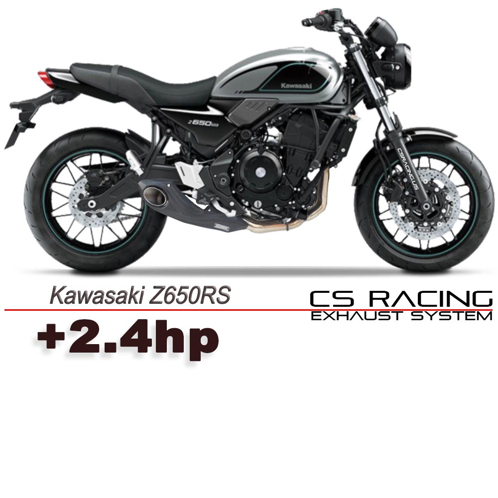 2022-up Kawasaki Z650RS CS Racing Full Exhaust | Muffler + Headers + dB Killer (+2.4hp)