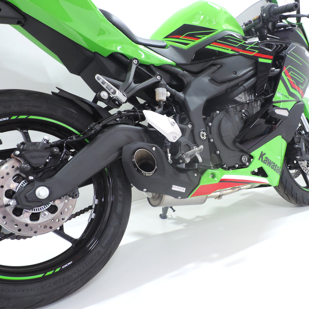 2023-up Kawasaki Ninja ZX-4R / RR CS Racing Full Exhaust | Muffler + dB Killer (+2.7hp) - CS Racing Exhaust