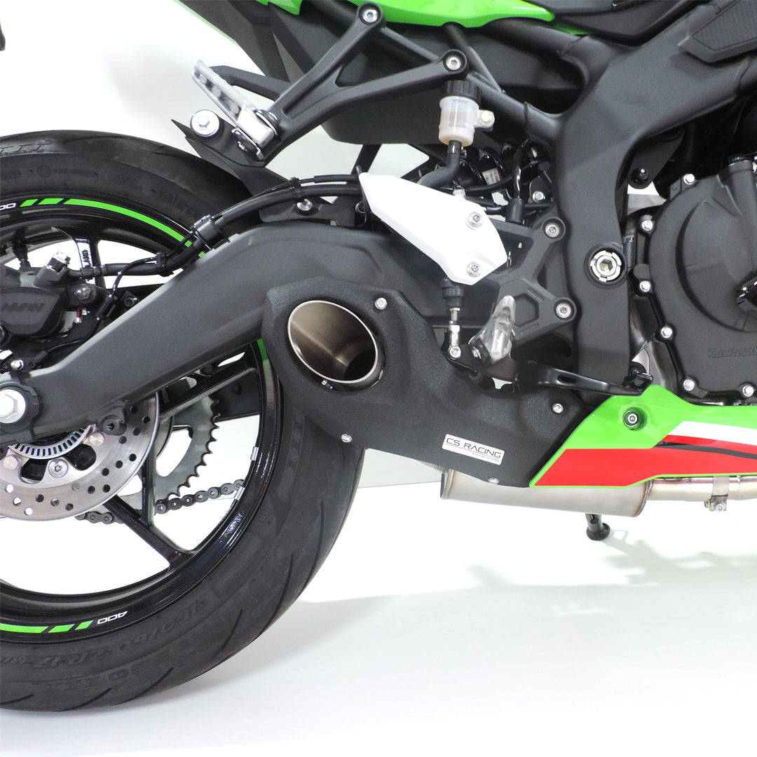 2023-up Kawasaki Ninja ZX-4R / RR CS Racing Full Exhaust | Muffler + dB Killer (+2.7hp) - CS Racing Exhaust