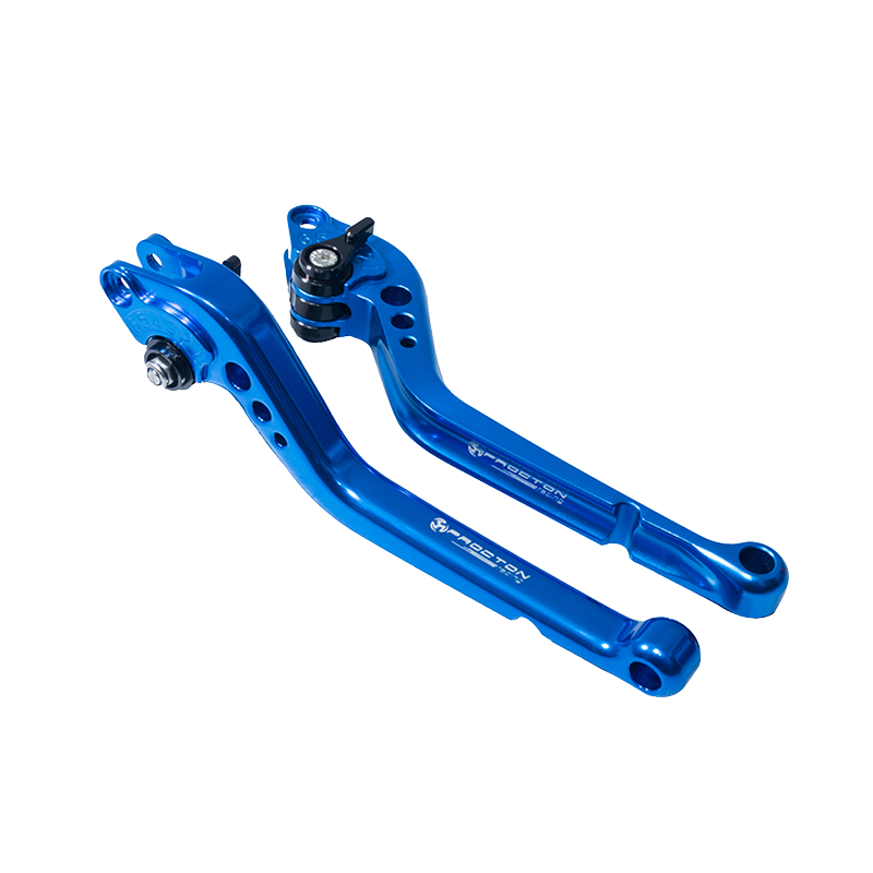 Procton Brake / Clutch Levers Set - Suzuki - GSX-S 750 (2016-2023) (F-14/S-248) Size: Long Lever Color: Blue