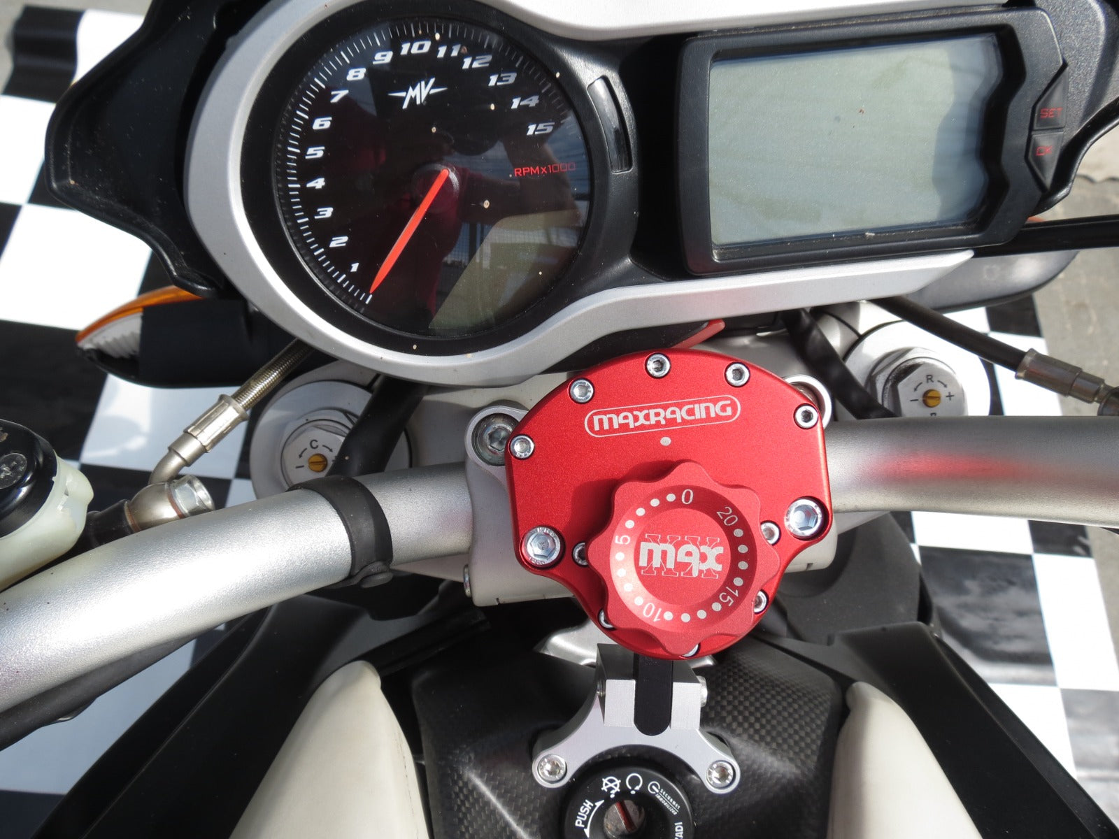 Amortiguador de dirección MaxRacing MAX20 - MV Agusta - Brutale 1090