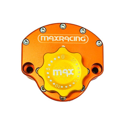 MaxRacing MAX20 Steering Damper - Kawasaki - Z650 (2022-up) Base Color: Orange Regulator Color: Gold