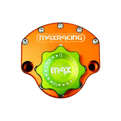 MaxRacing MAX20 Steering Damper - BMW - S1000RR (2012-2019) Base Color: Orange Regulator Color: Green