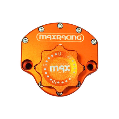 MaxRacing MAX20 Steering Damper - Kawasaki - Z650 (2022-up) Base Color: Orange Regulator Color: Orange