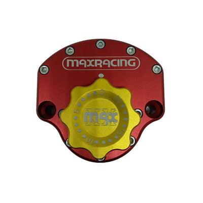 MaxRacing MAX20 Steering Damper - Suzuki - GSX-S 1000 A / F/ FA (2021 and Newer) Base Color: Red Regulator Color: Gold