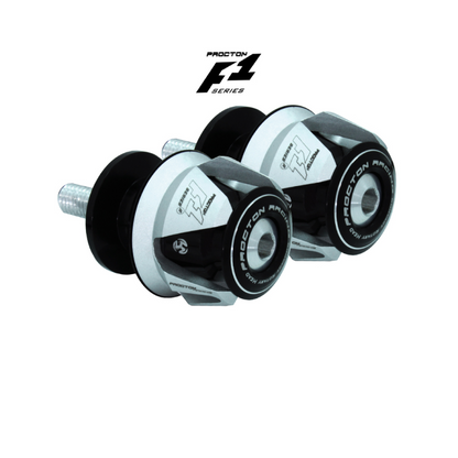 Procton F1 Swingarm Spools with Bracket - Honda - CB 650 R/F | CBR 650 R/F Color: Matte White