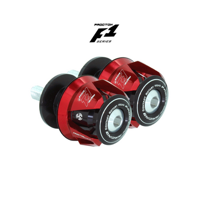 Procton F1 Swingarm Spools with Bracket - Honda - CB 650 R/F | CBR 650 R/F Color: Red