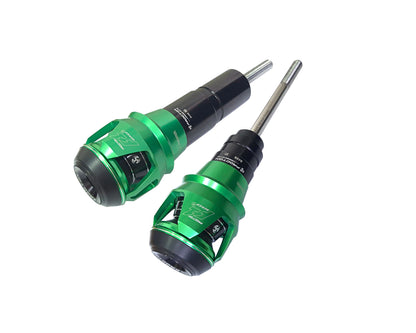 Kawasaki - ZX-4R / RR - Procton Racing Rotational Impact System – Frame Sliders F1