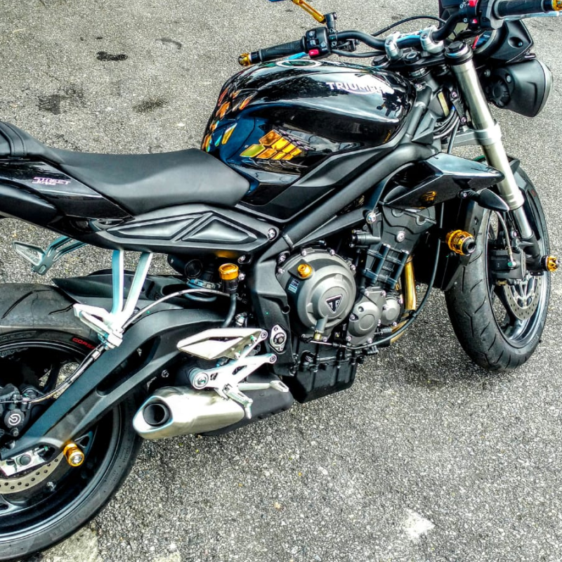 Procton F1 Frame Slider - Triumph - Speed Triple 765 (2018-2024) Color: Black