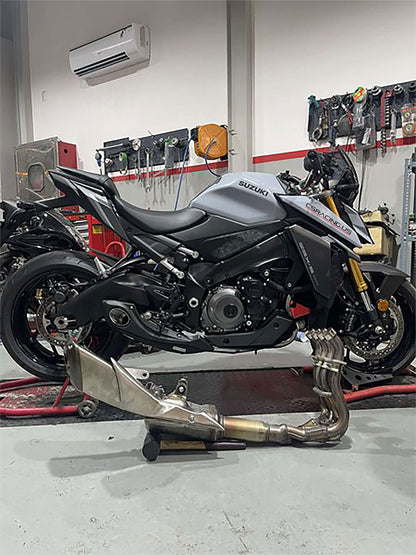 2021-up Suzuki GSX-S 1000 / GT+ CS Racing Full Exhaust | Muffler + Headers + dB Killer (+5.5hp) - CS Racing Exhaust