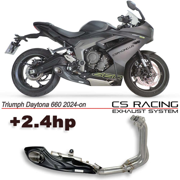 2024-on Triumph Daytona 660 CS Racing Full Exhaust | Muffler + dB