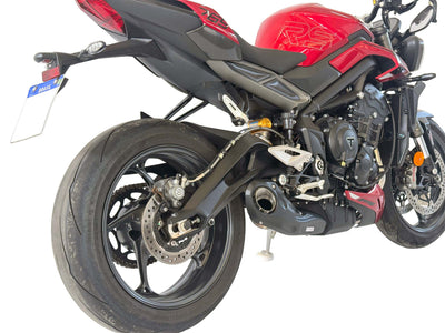 2017-on Triumph Street Triple 765 R / RS / RX / S Full Exhaust dB Killer CS Racing