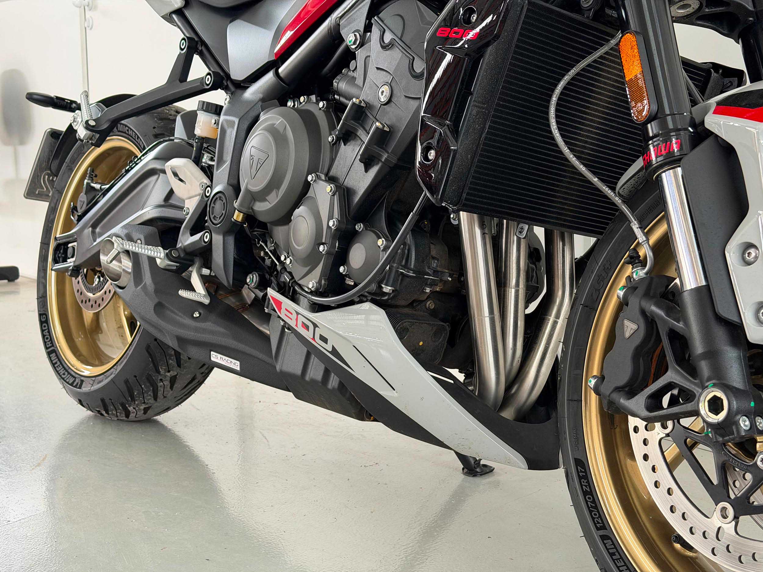 は 2025-on Triumph Trident 800 CS Racing Full Exhaust | Muffler + dB