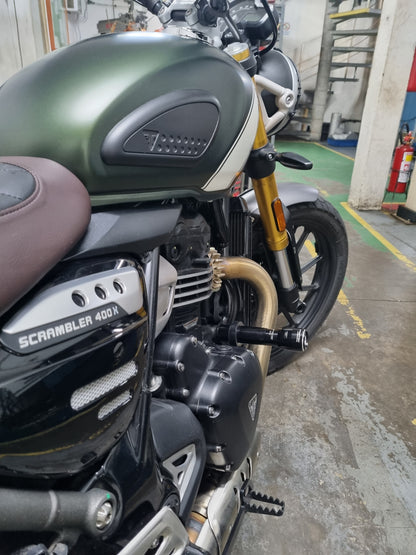 Triumph - Scrambler 400X / 400XC - Procton Racing Rotational Impact System – Frame Sliders S
