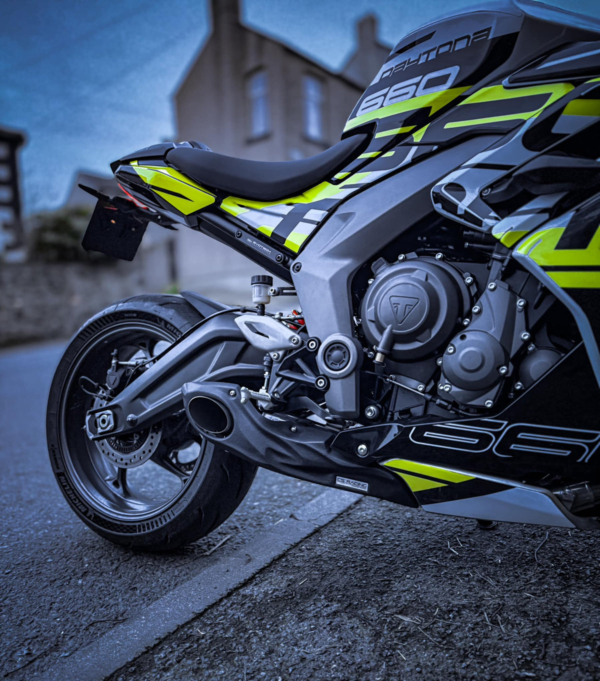 2024-on Triumph Daytona 660 CS Racing Full Exhaust | Muffler + dB Kill ...