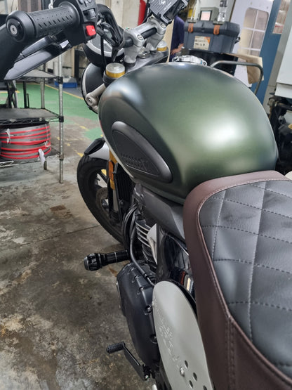 Triumph - Scrambler 400X / 400XC - Procton Racing Rotational Impact System – Frame Sliders F1