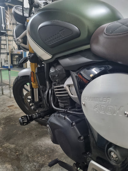 Triumph - Scrambler 400X / 400XC - Procton Racing Rotational Impact System – Frame Sliders F1