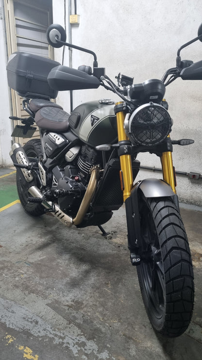 Triumph - Scrambler 400X / 400XC - Procton Racing Rotational Impact System – Frame Sliders F1