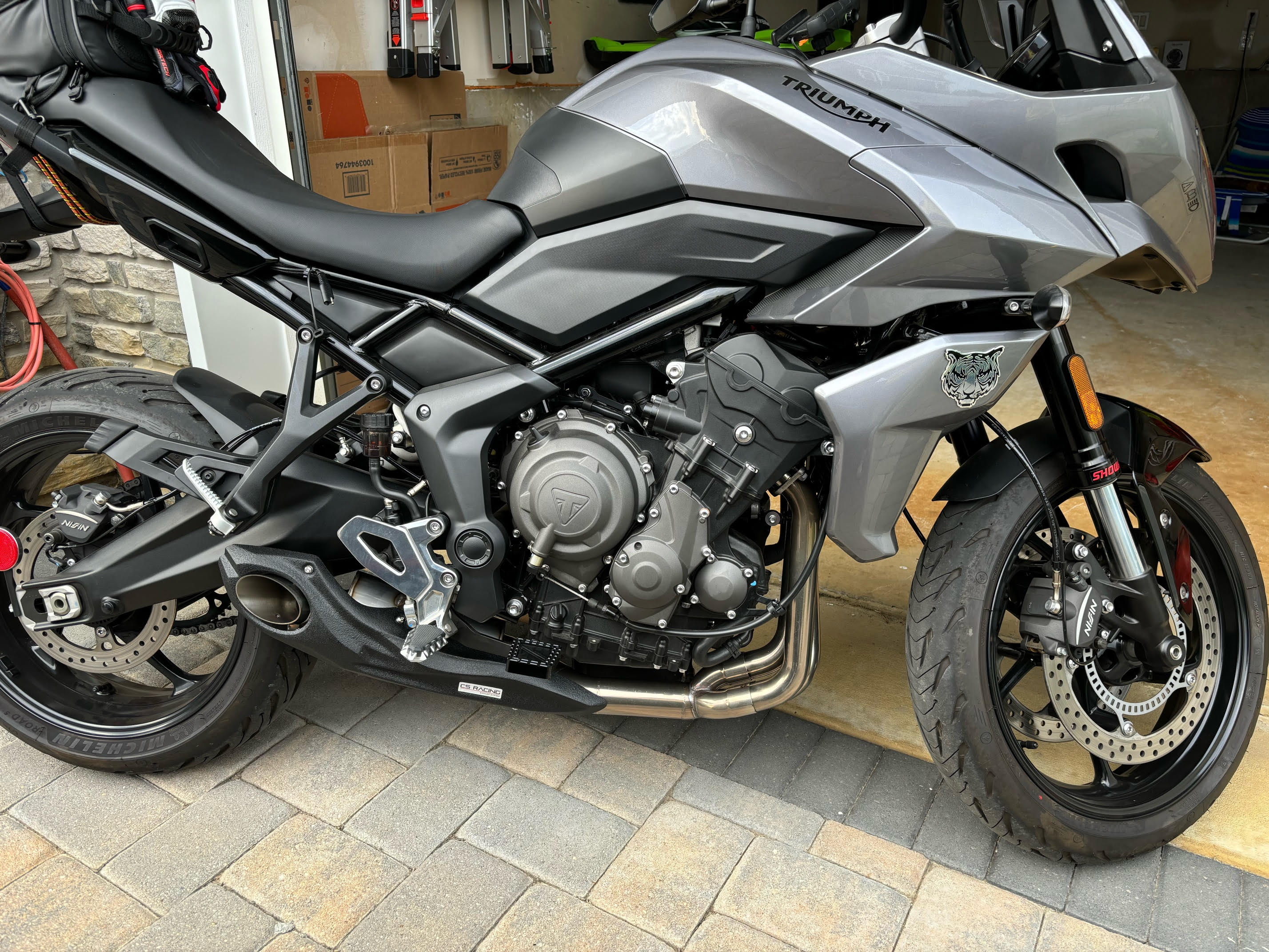 2022-26 Triumph Tiger Sport 660 CS Racing Full Exhaust | Muffler + dB Killer