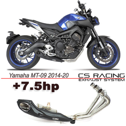 Yamaha FZ-09 2014-20 | Scarico completo MT-09 CS Racing | Marmitta + Collettori + dB Killer 