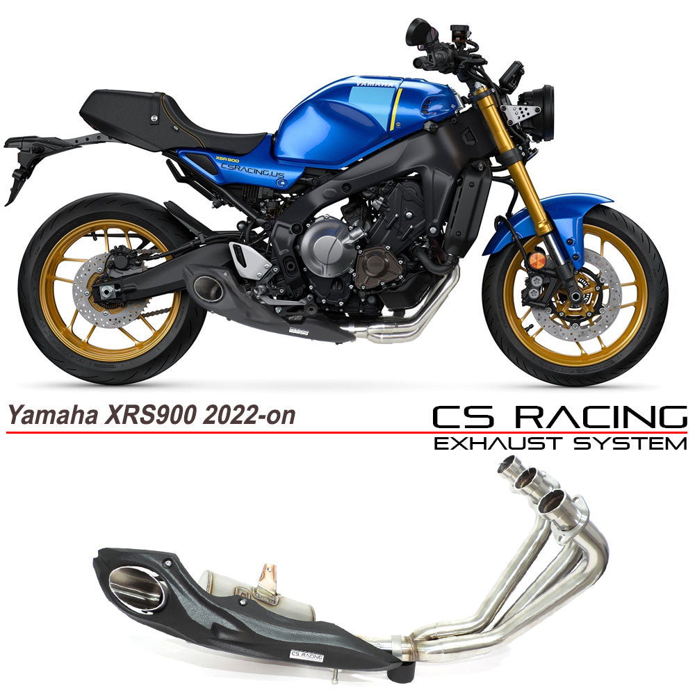 2022-on Yamaha XSR900 CS Racing Full Exhaust | Muffler + Headers + dB Killer