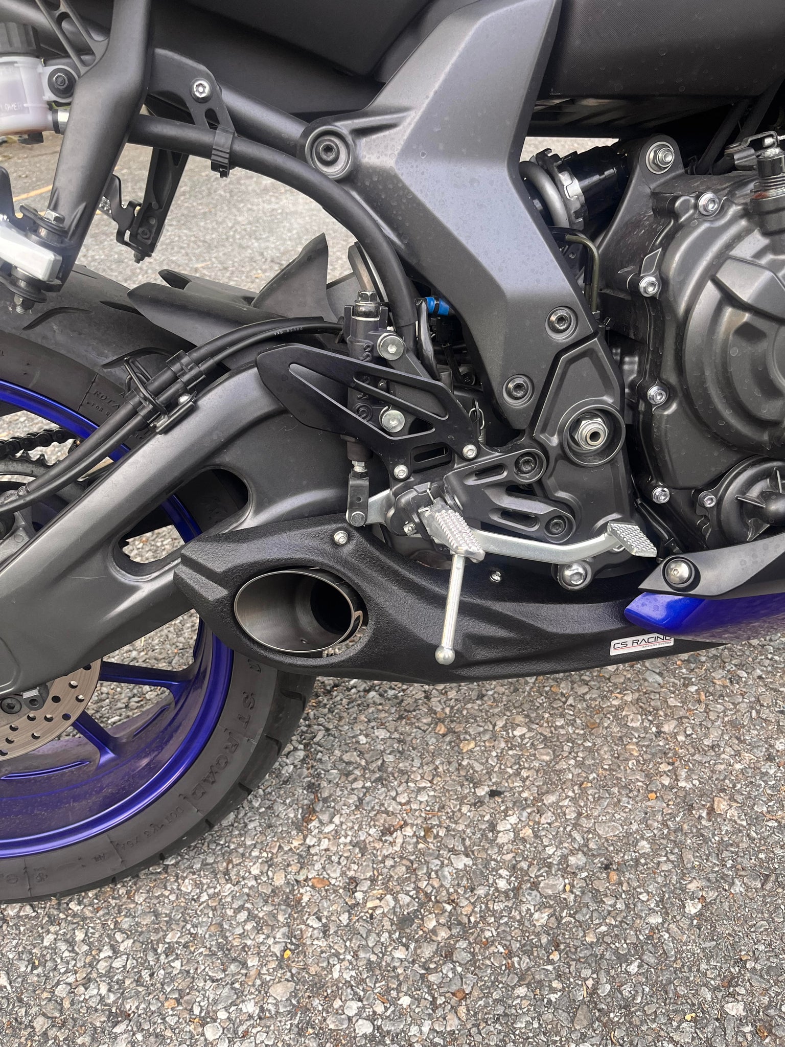 2021-on Yamaha YZF-R7 CS Racing Full Exhaust | Muffler + Headers + dB ...