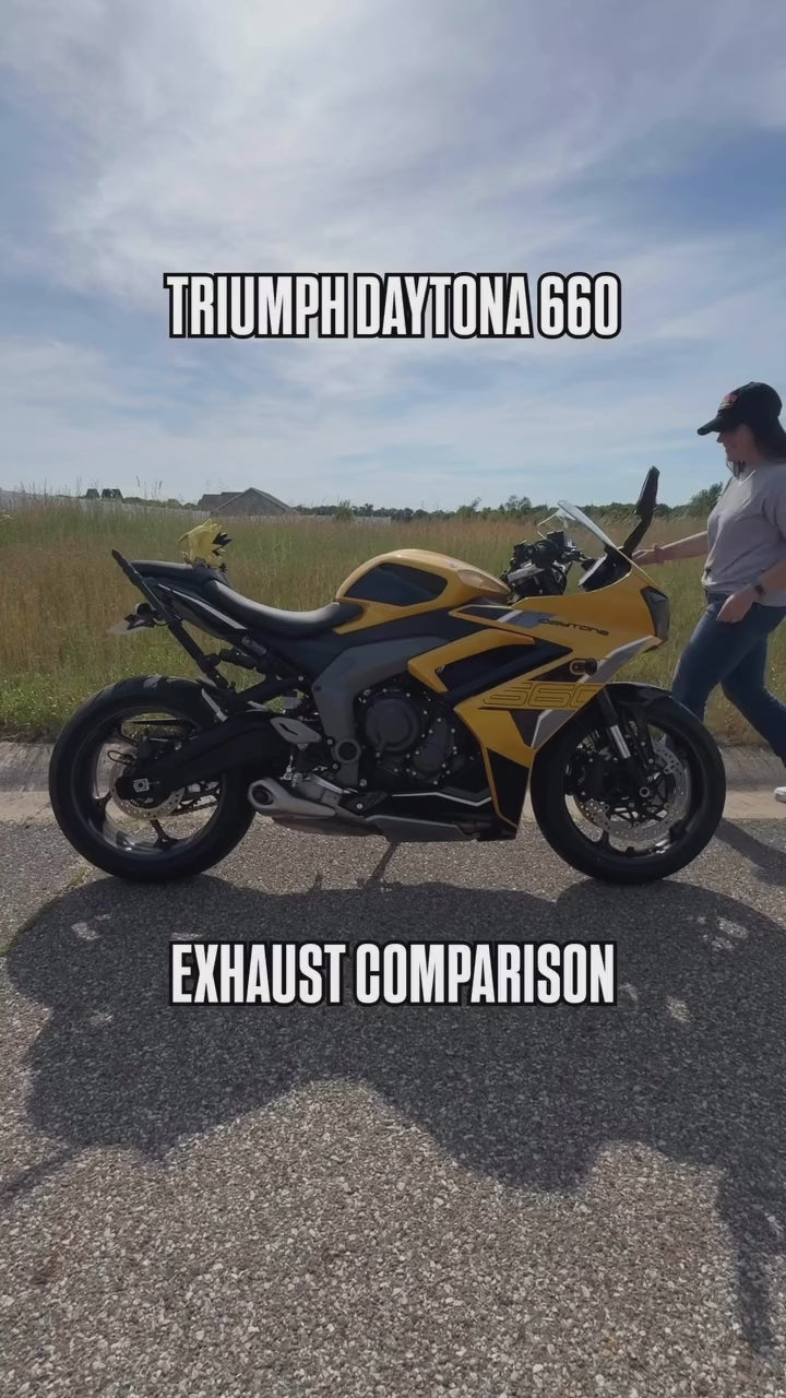 2024-on Triumph Daytona 660 CS Racing Full Exhaust | Muffler + dB