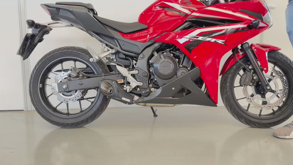 2016-26 Honda CBR500R CS Racing Full Exhaust | Muffler + dB Killer (ABS / Non-ABS - with 1 or 2 O2 sensors)
